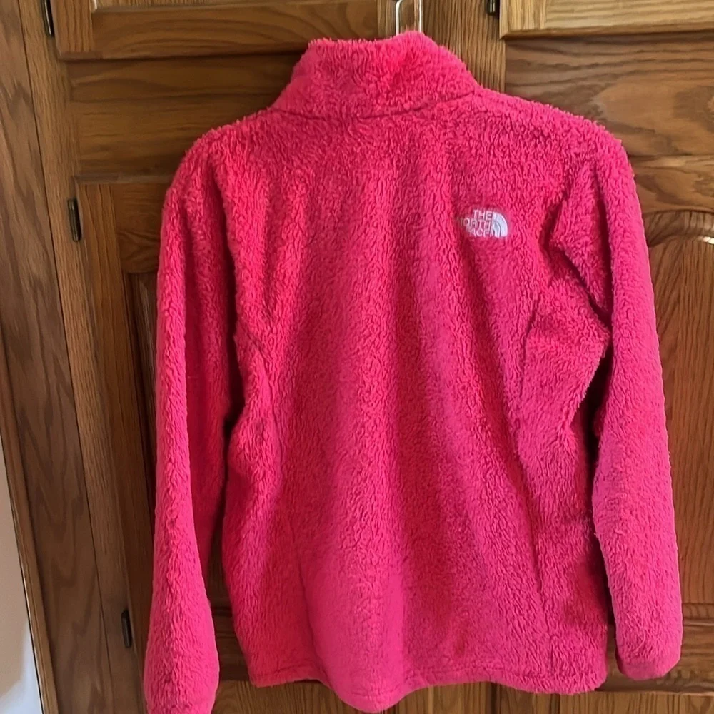 North Face Pink Zip Up Girls Jacket
